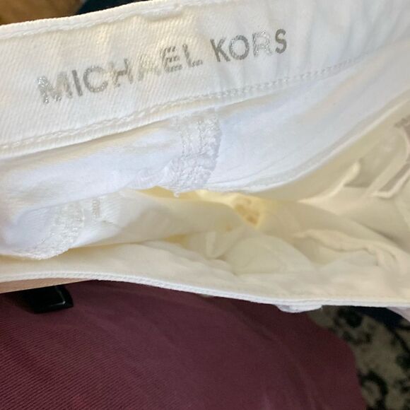 MICHAEL KORS WHITE Skinny Stretch Jeans Cropped length - Picture 9 of 12